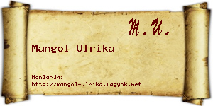 Mangol Ulrika névjegykártya